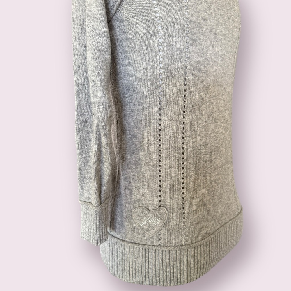 Juicy Couture Gray Button Front Collared Cardigan - image 4